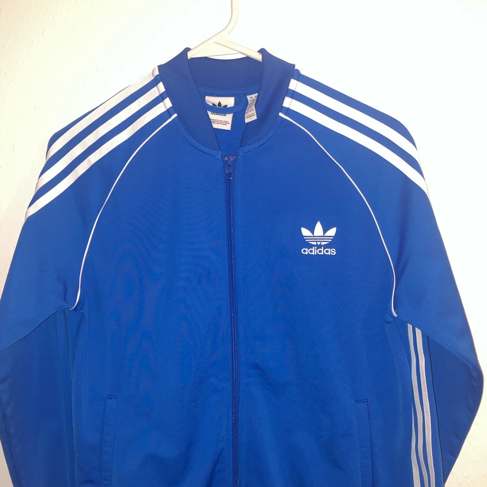 blue adidas jacket